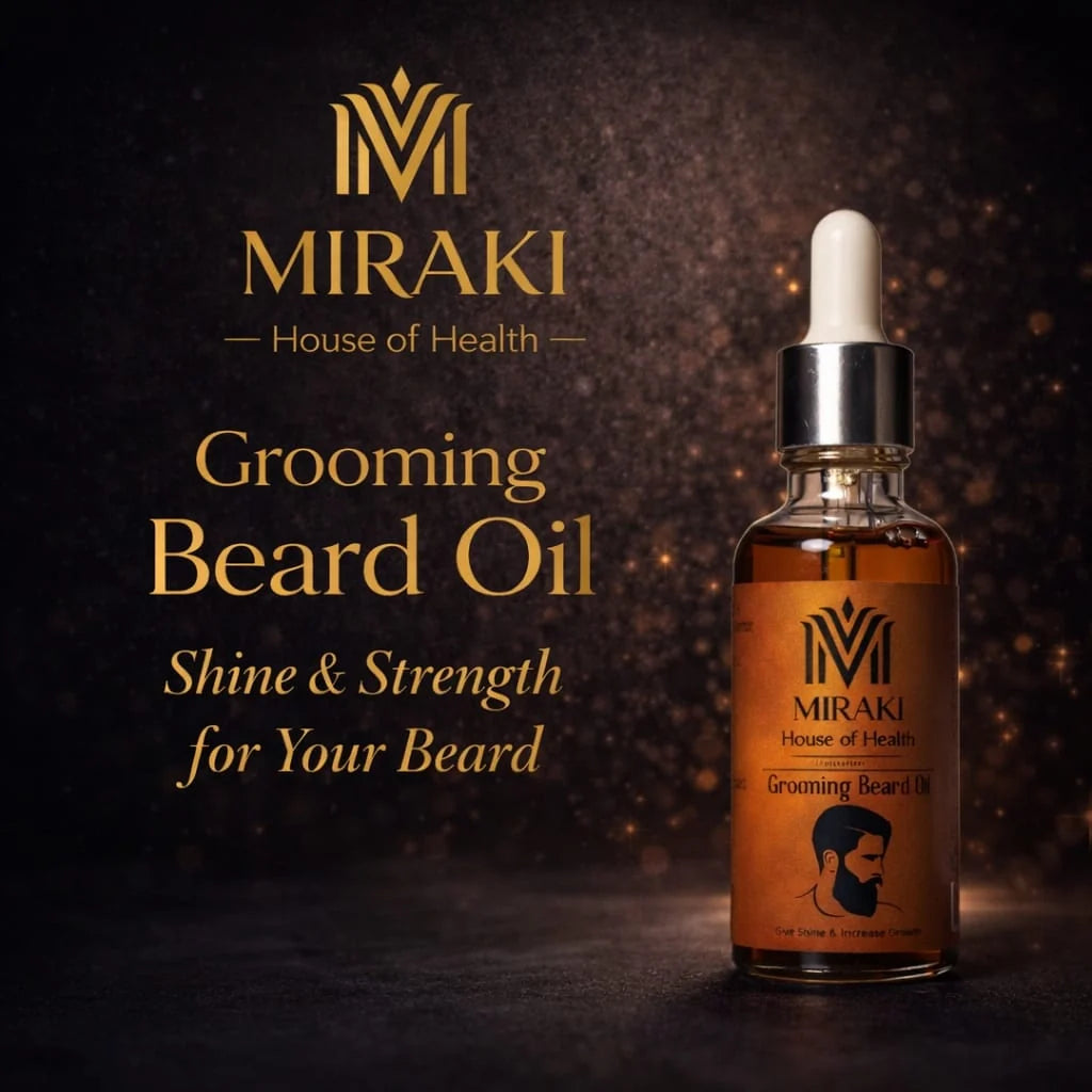 Miraki Beard Growth Oil | 100% Herbal Oil | No Side Effect