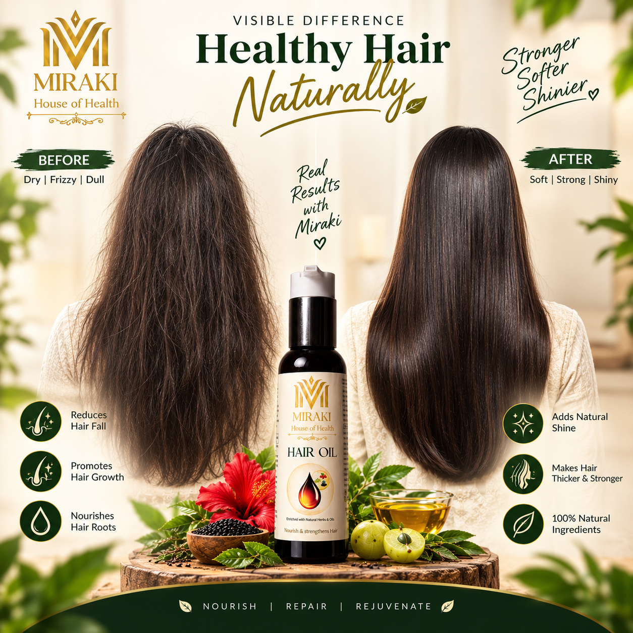 Miraki Pure Hair Oil - 100 ML