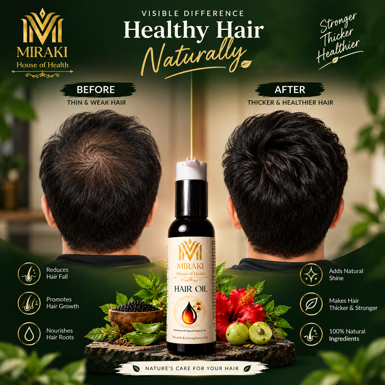 Miraki Pure Hair Oil - 100 ML